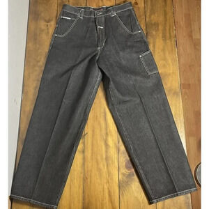 Vintage Boss Jeans Mens 34MX32Black Baggy 90s Skater Hip Hop Wide Leg IG Designs